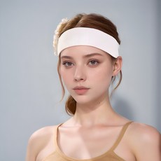 [MGN공식] 기능성 쿨 냉감 스포츠 헤어밴드, 블랙+핑크, 1개