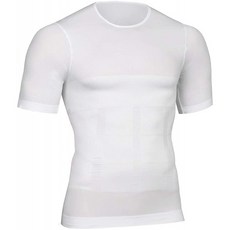 미디엄 FeelinGirl Bodywear Mens 슬리밍 바디 셰이퍼 여성형 유방 조끼 셔츠 탱크 탑 압축 셔츠 M