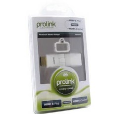 309 최저가몰 / PROLINK PMM HDMI M/F 회전 젠더 (OFC/24K금도금) 무선수신기 hdmi연장케이블 hdmi젠더 연장케이블, 단일 수량