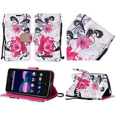 ZTE Obsidian Z820 폰 케이스 Bastex PU 가죽 Bling 플립 지갑 신용 카드 ?, 상세내용참조, 상세내용참조