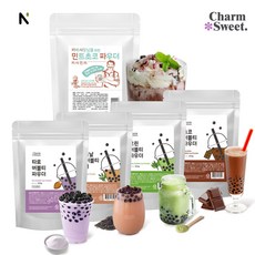 참스윗 버블티 파우더 5종 타로/오리지날블랙 홍차/그린 녹차/초코/민트초코 [당일발송], 그린 버블티 파우더 200g