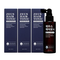 제우스 어성초 맥주효모 헤어토닉 여성탈모 증상 완화, 120ml, 3개