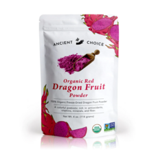 Ancient Choice Organic Dragon Fruit Powder 올가닉 드래곤 후루트 파우더 114g, 1개, 1개입
