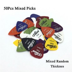 두께 액세서리 디자인 일렉트릭 기타 박스 어쿠스틱 0.58 케이스 50pcs 앨리스 1.5 1 악기, 50 mixed picks, 1개