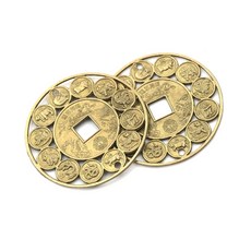 1 pcs 직경 : 4.5 cm 아연 합금 길조 행운의 중국어 조디악 풍수 동전 행운 부적 번영 보호