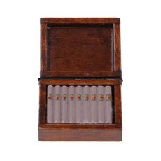 QDY Dollhouse 시가 박스 1/12 Dollhouse 액세서리 Dollhouse Miniature Cigar