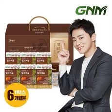 GNM 조정석 건강한 간 밀크씨슬 선물세트 1박스(총 6개월분) / 간건강 실리마린 비타민B 판토텐산, 30정 x 6박스, 900mg