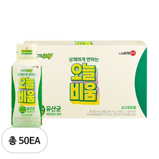 락토조이 오늘비움 유산균음료, 50개, 80ml