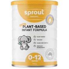 호주 스프라우트 Sprout Plant Based 0-12개월 식물기반 인펀트 포뮬라 아기 영아 분유, 2개, 700g