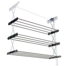 웰렉스 천장 빨래건조대, 3. 3단 수동 천장건조대(봉60cm) CH3060, 1개