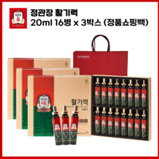 정관장몰 활기력, 320ml, 48개