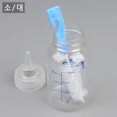애완동물 젖병 강아지 고양이 수유 보틀 애견젖병, 1개