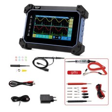 Hantek 터치 스크린 디지털 오실로스코프 휴대용 USB 25Mhz 신호 소스 멀티미터 TO1112D 2 채널, 1개