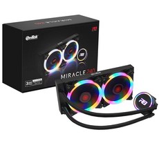 이엠텍 REDBIT MIRACLE 240 미라클 CPU 수냉 쿨러