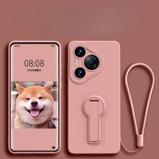 Huawei Pura 70 + Ultra 실리콘 슬리브 브래킷 포함 휴대폰 케이스 랜야드 보호 쉘 소프트 커버, 03 Huawei Pura 70 Pro, 05 9
