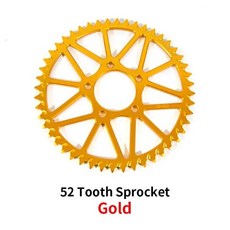SUR-RON 라이트 비 S X 48T 52T 54T 58T 64T 톱니 플레이트 스프로킷 휠 전기 자전거 서론 더트 바이크 오, 26 52 teeth Gold