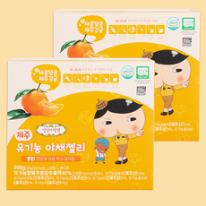 아모스팜 유아용 엉덩이탐정 제주 유기농 야채젤리 30p, 감귤맛, 600g, 2개