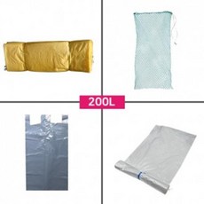 EHQ186887 T/B s국내산 마대자루 그물망 비닐봉투 200L FL0381, 투명비닐200L