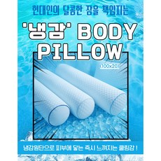 포근해랑 여름 냉감 원형 바디필로우 솜포함 (롱쿠션), 그레이