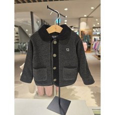 (백화점 상품) [블루독베이비] (DG)시어링 클래식 숏 자켓 (44A1912001) ch 24FW 백일 돌 조카 769224