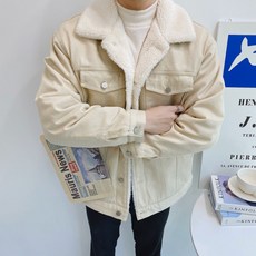 오버핏 양털 누빔 겨울자켓(SS)