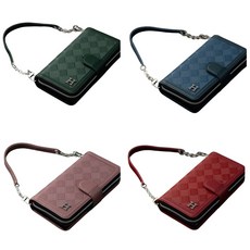 갤럭시 노트20 케이스 SM-N981N 가죽 뷰이아모 다이아몬드 지퍼 카드 지폐 수납 자석형 지갑형 지갑 커버 (손목 팔목 스트랩 줄 끈 포함)용 커버