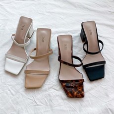 사각통굽 발편한뮬 더블스트랩 뮬운동화 블로퍼뮬 블로퍼운동화 뮬슬리퍼 스니커즈뮬 모던한 5cm 뮬블로퍼
