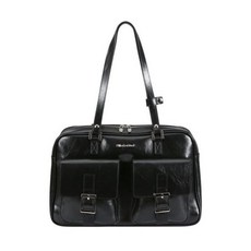 [매장용] 필인더블랭크 피케 숄더 백 블랙 P00000UF