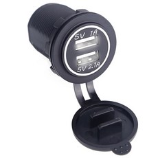 USB 차량용 충전기 듀얼 소켓 볼보 BMW 아우디 벤츠 쉐보레 현대 시트로엥 혼다 도요타 푸조 5V 2.1A, 01 white 3.1A, 01 white 3.1A