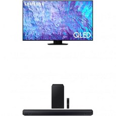 삼성호환 65인치 클래스 QLED 4K Q80C 시리즈 퀀텀 HDR 돌비 애트모스 오브젝트 트래킹 사운드 라이트 QN65Q80C 2023년형 HWQ600C 3.1.2ch 사운드