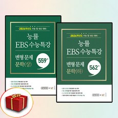 2024 능률 EBS 수능특강 수특 변형 문제 문학 상 하 전2권 (사은품 증정), 국어영역