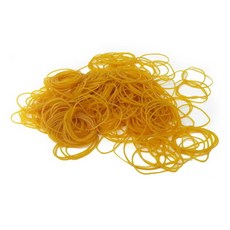 179 잡빠랑스 / 노란고무줄 70x1.5mm 300g벌크 약간굵은 노랑고무줄 문서클립 더블클립 실버크립 철집게/더블크립(클립)