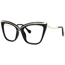 Voogueme Cat Eye Black Blue Light Blocking Glasses for Men Women Anti, 상세내용참조