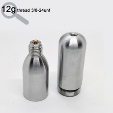 스파클링 16G 워터 새로운 가능한 디자인 CO2 케그 플러그용 메이커 카트리지 12g 펌프 비나사식 소다 제조기 홈브루 리필 브루잉 생맥주, 3) 12g thread, 12g thread, 1개