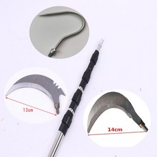참죽나무 따다 봉 두꺼운 할 빈랑 칼마 스테인리스 스틸 신축 조절가능 제 수초 신기 수중, 7메터 _이중 자물쇠 _월아 칼마 _