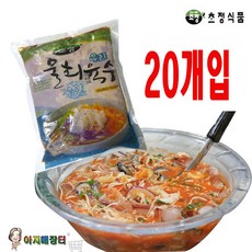 초정물회육수