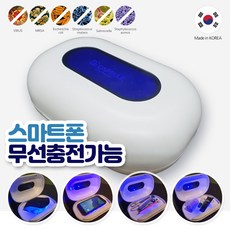 쥬니온 닥터캡슐 바이오레즈 듀얼 UV-C LED 스마트폰 학용품 마스크 간편살균 가능 휴대용 다용도 살균기, 쥬니온 닥터캡슐 살균기 프리미엄(스마트폰 무선충전지원)
