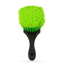 Slick Products 프리미엄 쇼트 핸들 스크럽 브러시 미디엄 소프트 팁 빗살 포함