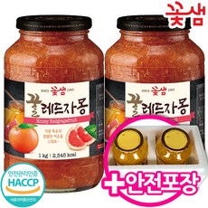 꽃샘식품 꿀레드자몽차, 1kg, 1개입, 2개