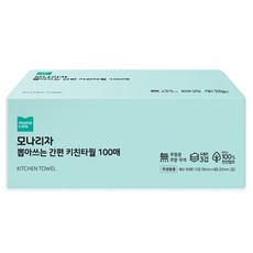 모나리자 뽑아쓰는 3겹 천연펄프 키친타월, 100매, 4개