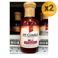 피에프창 무지방 몽골리안 바비큐 소스 BBQ 403g, 2개
