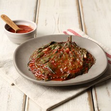 [수미푸드몰] 국산 생 깻잎 양념 무침 반찬 4kg 깻잎장아찌 업소용 반찬가게, 1개