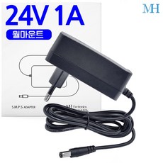 명호전자 DC 24V 아답터 1A 1.5A 2A 3A 3.5A 5A 6A 8A 9A 어댑터, MH2401_24V1A 벽걸이형