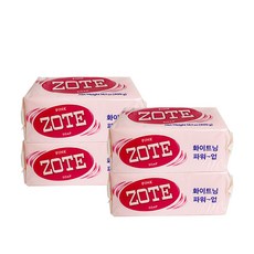 ZOTE 세탁비누 핑크, 400g, 4개