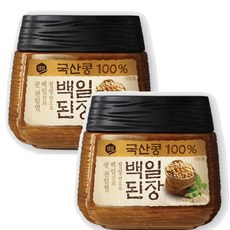 샘표 맛있는 집 된장 국산콩 백일된장 100%국산콩 백일숙성 900g, 2개