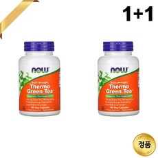 1+1 나우푸드 써모 녹차 추출물 700mg 90 베지 캡슐 식물성 비건 그린티 EGCg, 90개