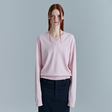 마지셔우드 V-NECK PULLOVER_soft pink