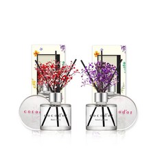 [코코도르] 미니 플라워 디퓨저 50ml 2개, 02_미니플라워50ml/에이프릴프레쉬 + 미니플라워50ml/플로랄부케