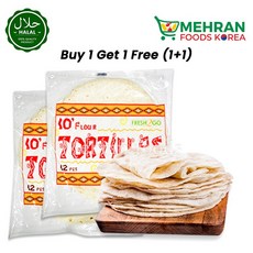 Fresh2Go Tortilla Bread (Roti) 10 Inch (12pcs) (1+1) 1536g 또띠아 10인치, 2개, 768g