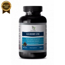 PL NUTRITION 아사이 베리 - ACAI 1200 슈퍼 에너지 부스팅 1B, 1개